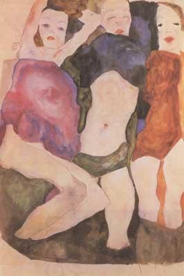 Egon Schiele Three Girls (mk12) China oil painting art